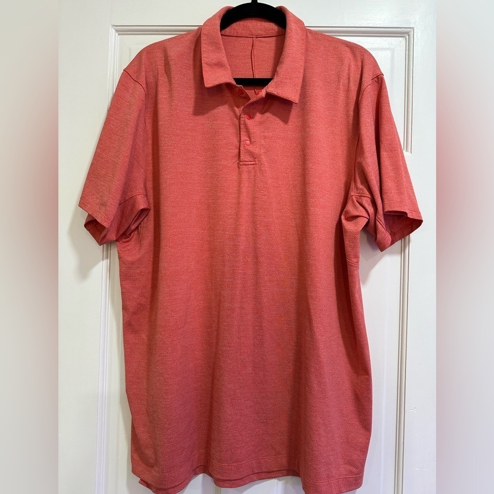 lululemon athletica Men's Polo Shirt - Coral Red